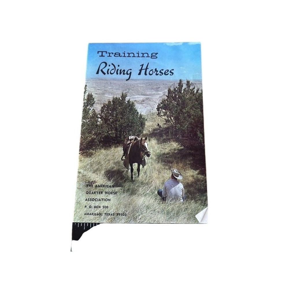 AQHA Training Riding Horses Booklet Unisex OS Blue Vintage Western Guide - Picture 6 of 11